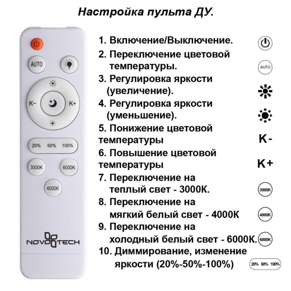 Потолочная светодиодная люстра Novotech Calm 358932 Потолочная светодиодная люстра Novotech Calm 358932