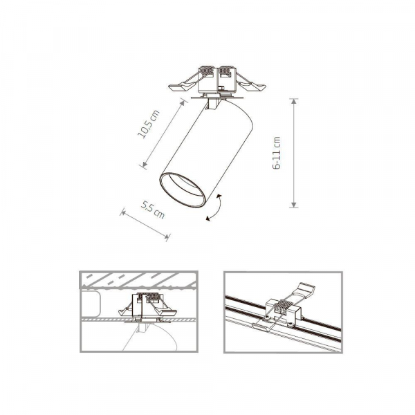 Встраиваемый спот Nowodvorski Mono Surface 7744 Встраиваемый спот Nowodvorski Mono Surface 7744
