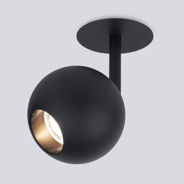 Встраиваемый светодиодный спот Elektrostandard Ball 9925 LED 8W 4200K черный a053735 Встраиваемый светодиодный спот Elektrostandard Ball 9925 LED 8W 4200K черный a053735