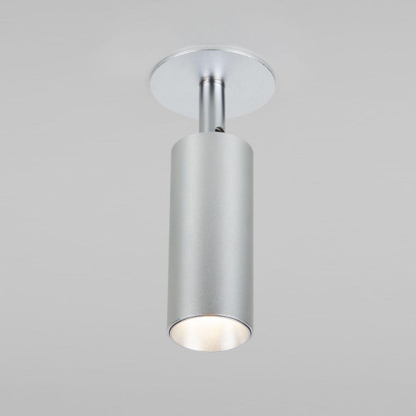 Встраиваемый светодиодный спот Elektrostandard Diffe 25039/Led серебряный a058219 Встраиваемый светодиодный спот Elektrostandard Diffe 25039/Led серебряный a058219