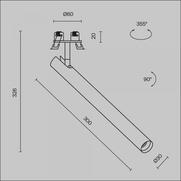 Встраиваемый светодиодный спот Maytoni Technical Focus T C141RS-L300-6W3K-B Встраиваемый светодиодный спот Maytoni Technical Focus T C141RS-L300-6W3K-B