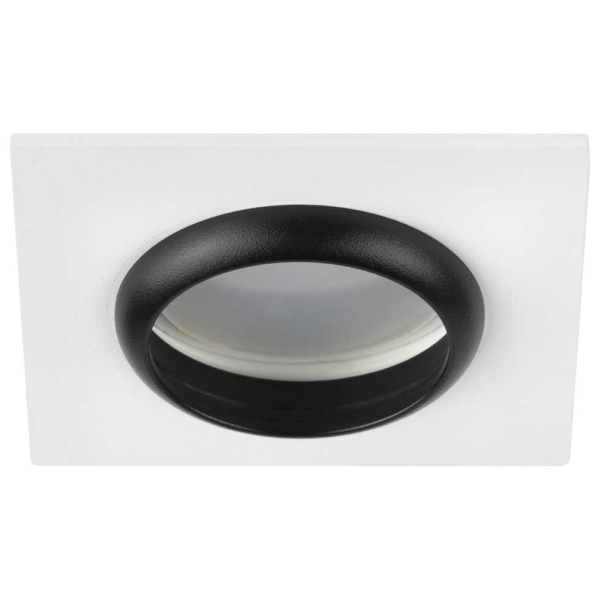 Светильник встраиваемый алюминиевый ЭРА KL110 WH/BK под лампу MR16 GU5.3 белый/черный матовый Б0061531