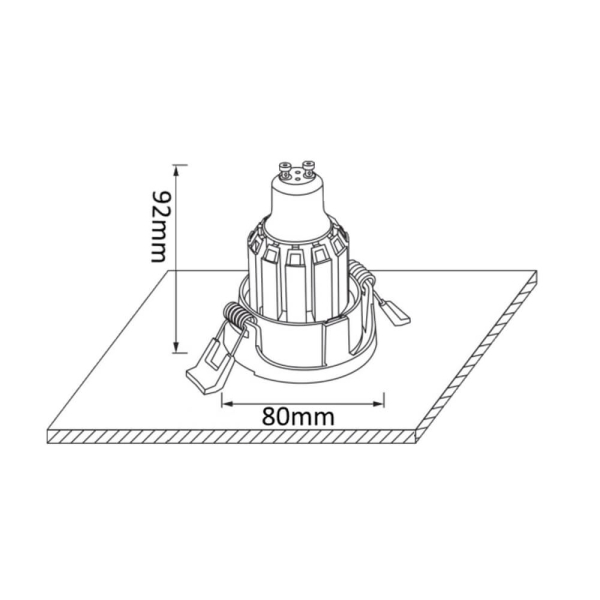 Встраиваемый светильник Crystal Lux CLT 001С1 BL