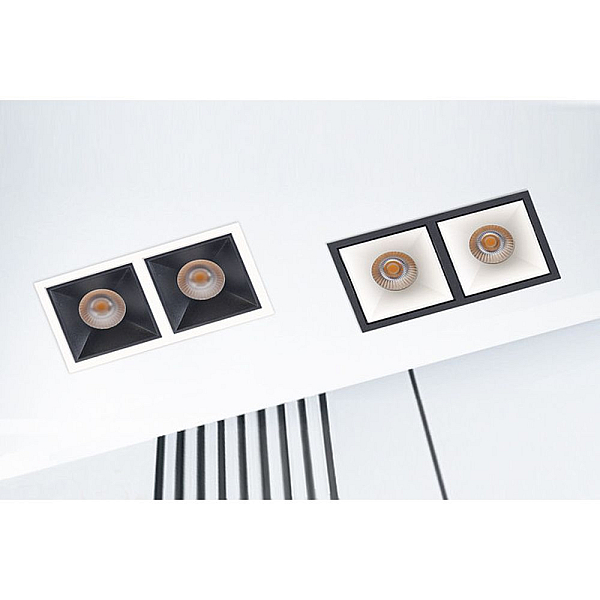 Встраиваемый светильник Italline IT06-6020 black 4000K - 2 шт. + IT06-6022 black