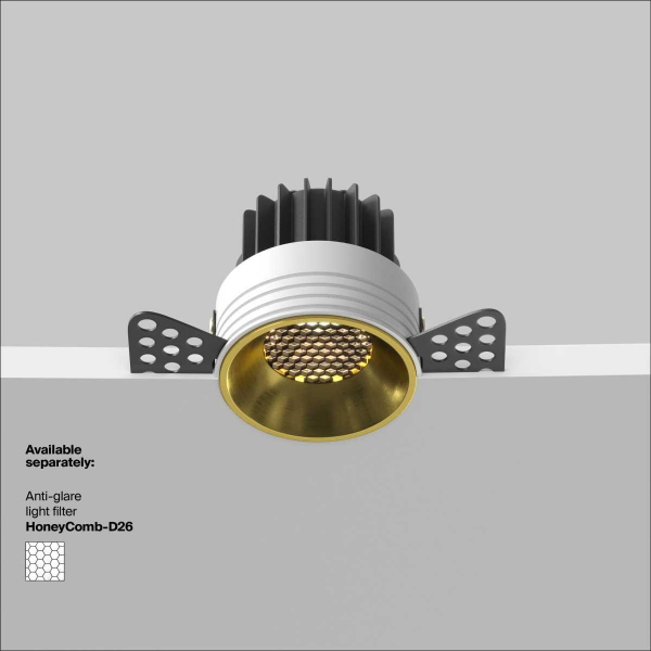 Встраиваемый светодиодный светильник Maytoni Round DL058-12W3K-TRS-BS Встраиваемый светодиодный светильник Maytoni Round DL058-12W3K-TRS-BS