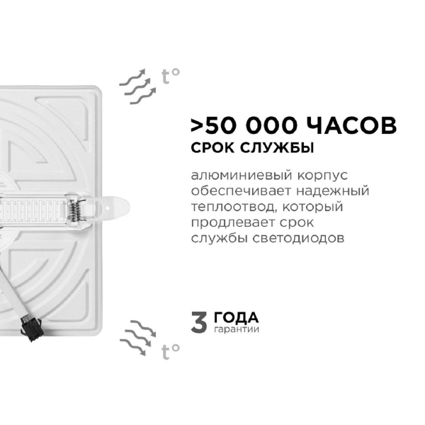 Встраиваемая светодиодная панель Apeyron 06-131 Встраиваемая светодиодная панель Apeyron 06-131