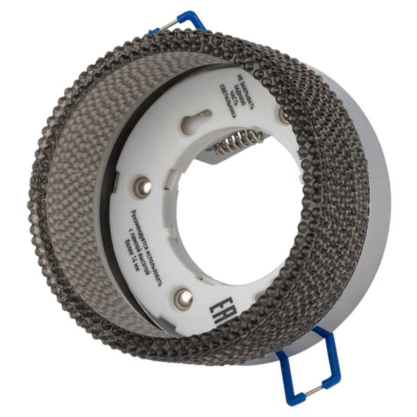 Светильник встраиваемый ЭРА DK97 CH/BK под лампу GX53 хром/черный Б0057462