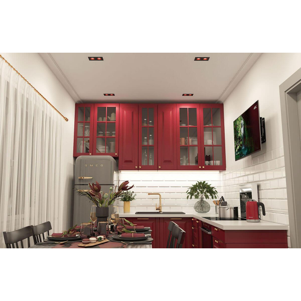 Встраиваемый светильник Denkirs DK3072-BK+RD Встраиваемый светильник Denkirs DK3072-BK+RD