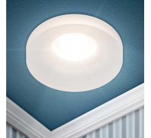 Светильник встраиваемый декоративный ЭРА DK94 ICE под лампу MR16 GU5.3 белый Б0055590