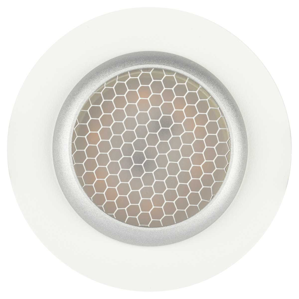 Светильник встраиваемый алюминиевый ЭРА KL109 WH/SL под лампу MR16 GU5.3 белый/серебро матовый Б0061829