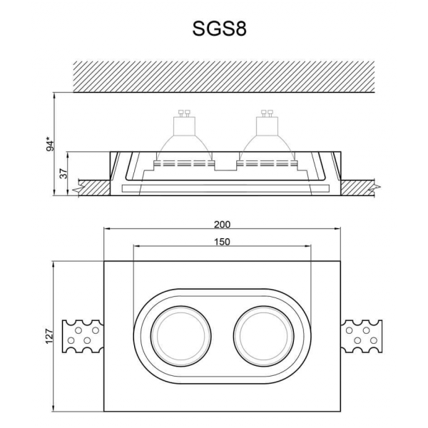 Встраиваемый светильник Artpole SGS8 Встраиваемый светильник Artpole SGS8
