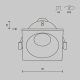 Встраиваемый светильник Maytoni Technical Downlight Zoom DL033-2-01W-1(N)