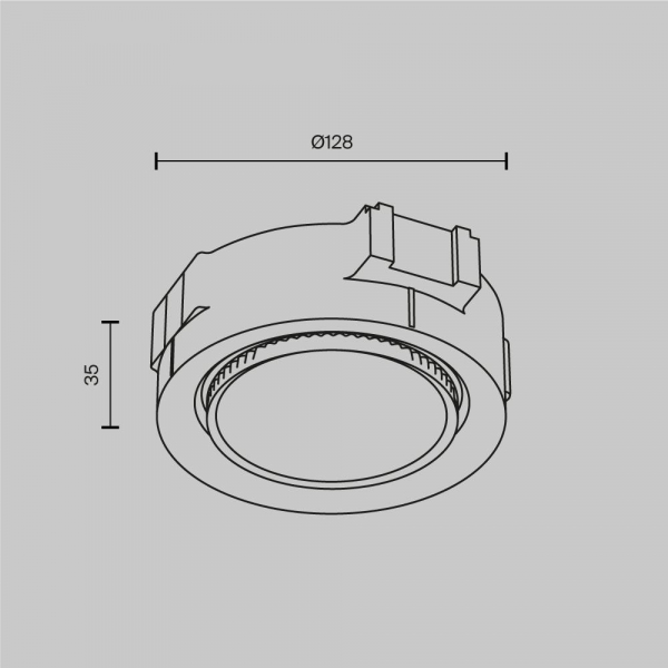 Встраиваемый светильник Maytoni Technical DL019-GX53-B Встраиваемый светильник Maytoni Technical DL019-GX53-B
