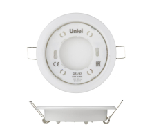 Встраиваемый светильник Uniel GX53/H2 White 10 Prom UL-00005051