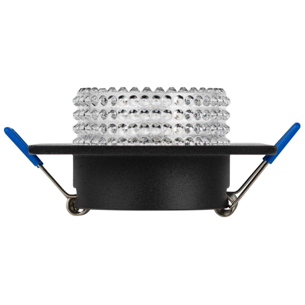 Светильник встраиваемый декоративный ЭРА DK110 BK/CL под лампу MR16 GU5.3 черный/прозрачный Б0058422