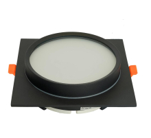 Светильник встраиваемый Feron DL705 потолочный GX70 черный квадрат IP44 51108