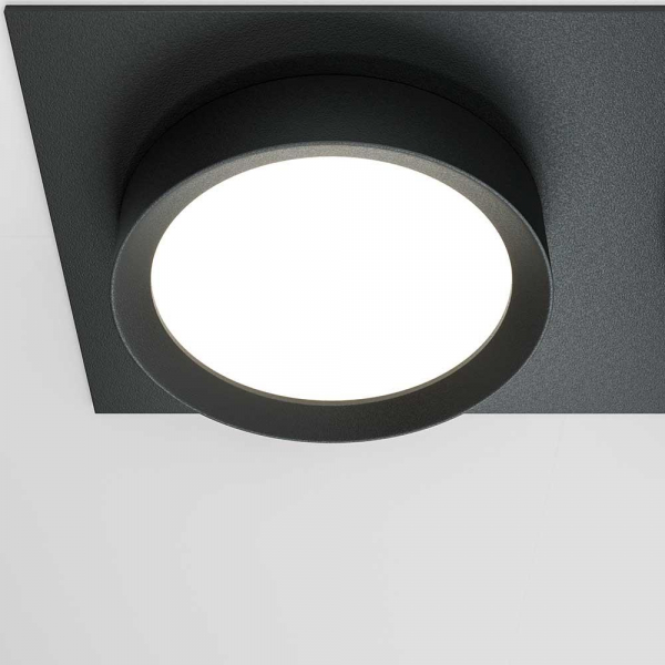 Встраиваемый светильник Maytoni Technical Hoop DL086-02-GX53-SQ-B Встраиваемый светильник Maytoni Technical Hoop DL086-02-GX53-SQ-B