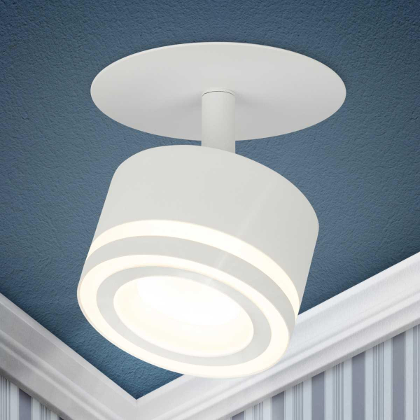 Светильник встраиваемый ЭРА DK114 WH под лампу GX53 поворотный белый Б0059789