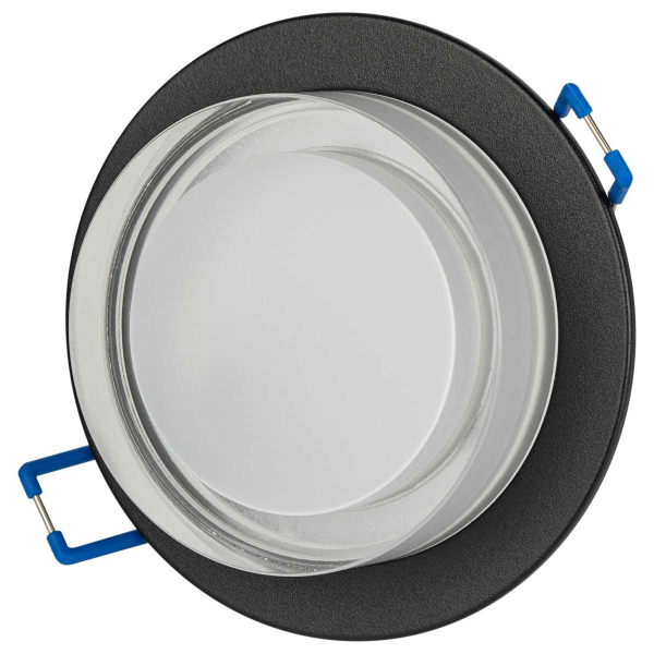 Светильник встраиваемый декоративный ЭРА DK107 BK под лампу MR16 GU5.3 черный Б0058397