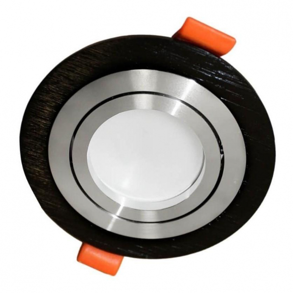 Встраиваемый светильник Lumina Deco Duka LDC 8062-D90 BK+SL Встраиваемый светильник Lumina Deco Duka LDC 8062-D90 BK+SL