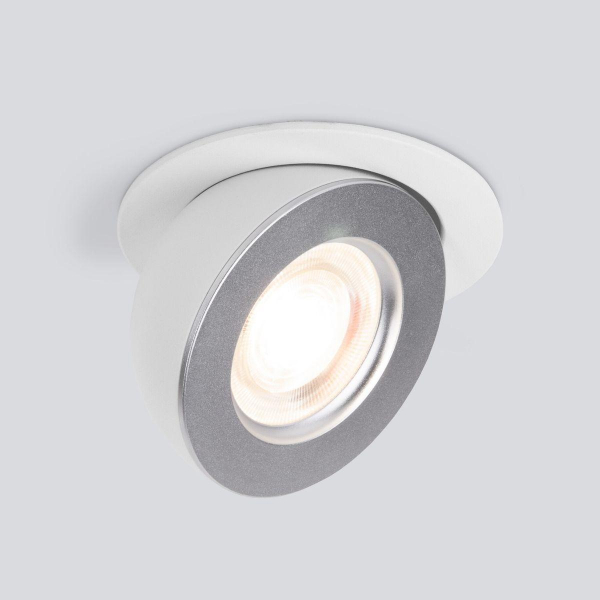 Встраиваемый светодиодный светильник Elektrostandard Pruno 25080/LED белый/серебро a060946 Встраиваемый светодиодный светильник Elektrostandard Pruno 25080/LED белый/серебро a060946