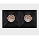 Встраиваемый светильник Italline IT06-6020 black 4000K - 2 шт. + IT06-6022 black