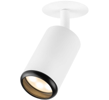 Светильник встраиваемый алюминиевый ЭРА KL106 WH/BK под лампу MR16 GU10 белый/черный матовый Б0061628