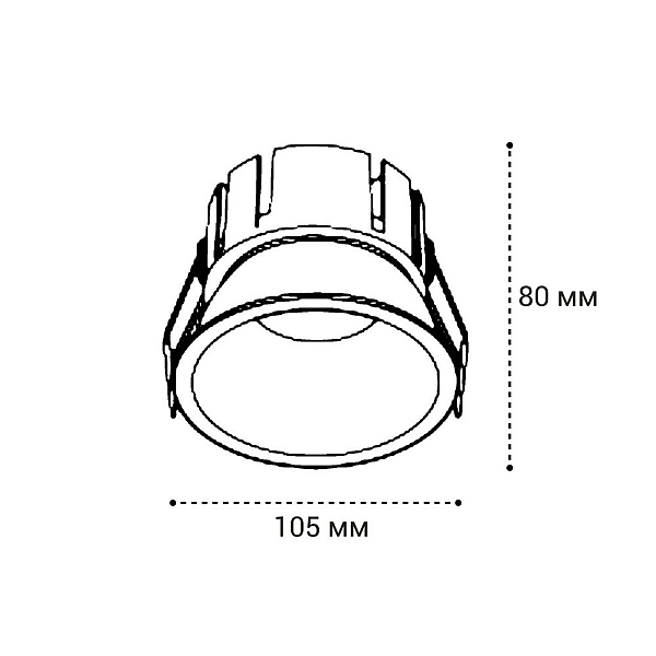 Встраиваемый светильник Italline IT06-6032 white 4000K