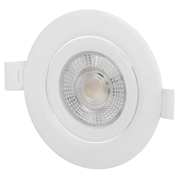 Светильник светодиодный встраиваемый ЭРА KL LED 25A-5 4K WH 5Вт 4000К круглый поворотный белый Б0068192