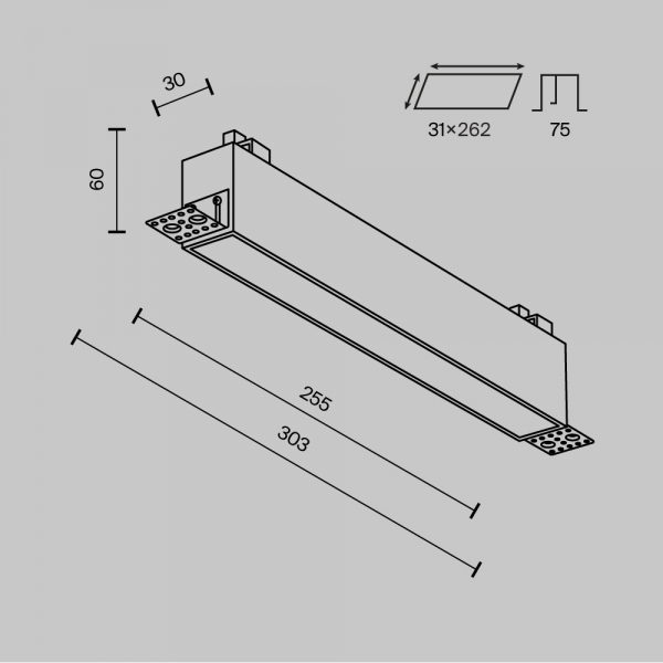 Встраиваемый светильник Maytoni Technical Basis DL066-20W3-6K-TRS-W Встраиваемый светильник Maytoni Technical Basis DL066-20W3-6K-TRS-W