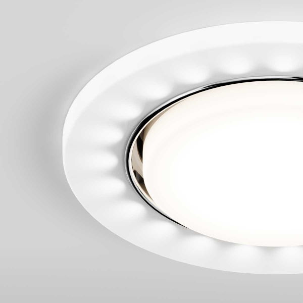 Встраиваемый светильник Hesby Lighting Aurora IP20, 15Вт + LED 4Вт, GX53, белый HSBL_0132 Встраиваемый светильник Hesby Lighting Aurora IP20, 15Вт + LED 4Вт, GX53, белый HSBL_0132