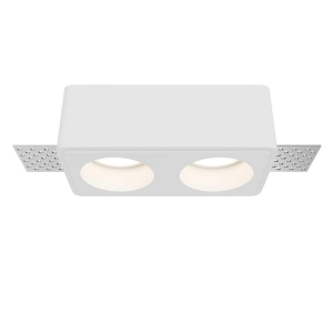 Встраиваемый светильник Maytoni Technical Gyps Modern DL123-GU10-02-W