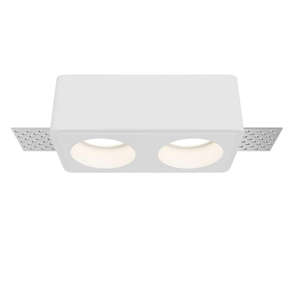 Встраиваемый светильник Maytoni Technical Gyps Modern DL123-GU10-02-W Встраиваемый светильник Maytoni Technical Gyps Modern DL123-GU10-02-W