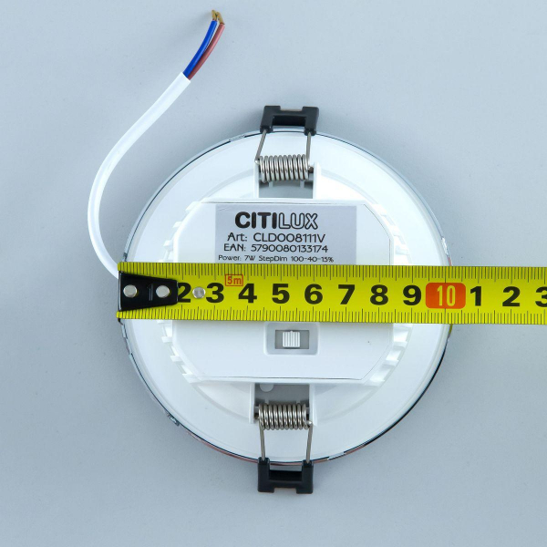 Встраиваемый светодиодный светильник Citilux Акви CLD008111V Встраиваемый светодиодный светильник Citilux Акви CLD008111V