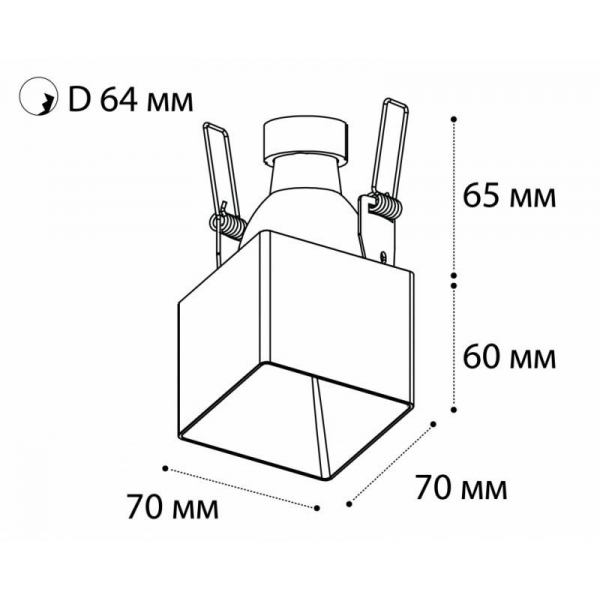Встраиваемый светильник Italline DL 3024 black Встраиваемый светильник Italline DL 3024 black