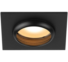 Светильник встраиваемый алюминиевый ЭРА KL110 BK под лампу MR16 GU5.3 черный матовый Б0061530