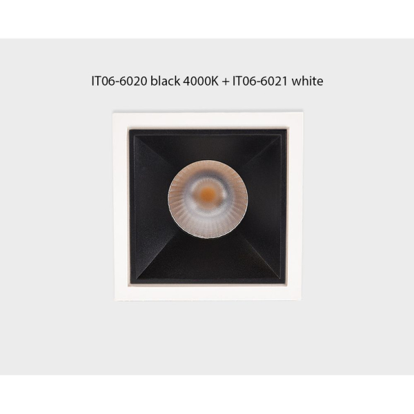 Встраиваемый светильник Italline IT06-6020 black 4000K + IT06-6021 black