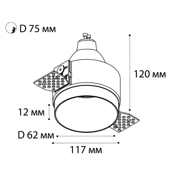 Встраиваемый светильник Italline DL 2248 white Встраиваемый светильник Italline DL 2248 white