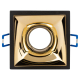 Светильник встраиваемый декоративный ЭРА KL102 BK/GD под лампу MR16 GU5.3 черный/золото Б0056358