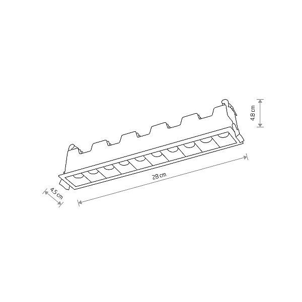 Встраиваемый светильник Nowodvorski Mini Led White/Black 10046