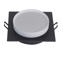 Светильник встраиваемый Feron DL506 потолочный GX53 черный + белый квадрат 51360