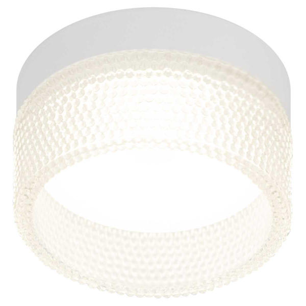 Светильник встраиваемый ЭРА DK97 WH/TR под лампу GX53 белый/прозрачный Б0057456