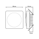 Встраиваемый светодиодный светильник Gauss Backlight BL101