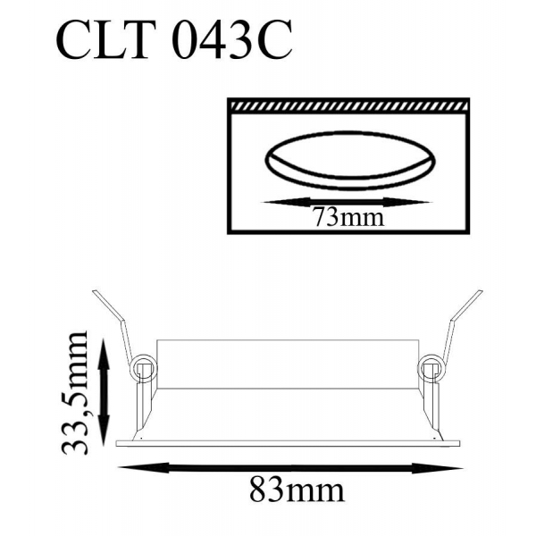 Встраиваемый светильник Crystal Lux CLT 043C WH Встраиваемый светильник Crystal Lux CLT 043C WH