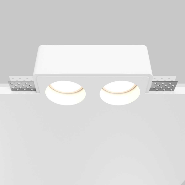 Встраиваемый светильник Maytoni Technical Gyps Modern DL123-GU10-02-W Встраиваемый светильник Maytoni Technical Gyps Modern DL123-GU10-02-W