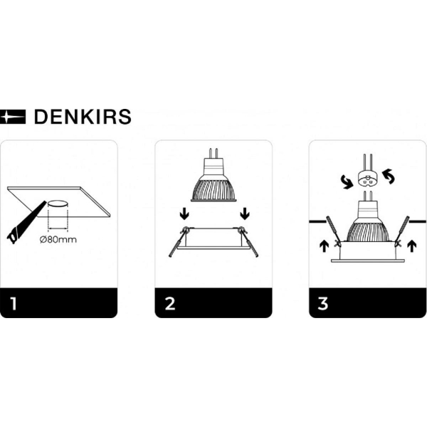 Встраиваемый светильник Denkirs DK3020-BK Встраиваемый светильник Denkirs DK3020-BK