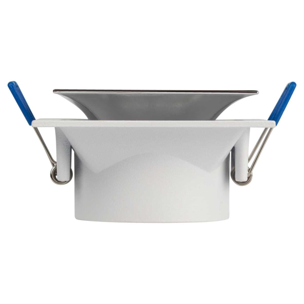 Светильник встраиваемый декоративный ЭРА KL102 WH/CH под лампу MR16 GU5.3 белый/хром Б0056354