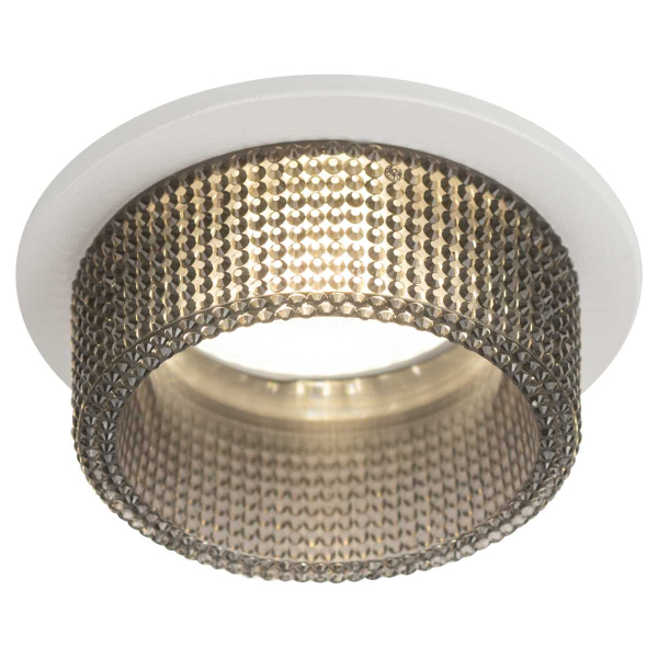 Светильник встраиваемый декоративный ЭРА DK109 WH/GR под лампу MR16 GU5.3 белый/серый Б0058414