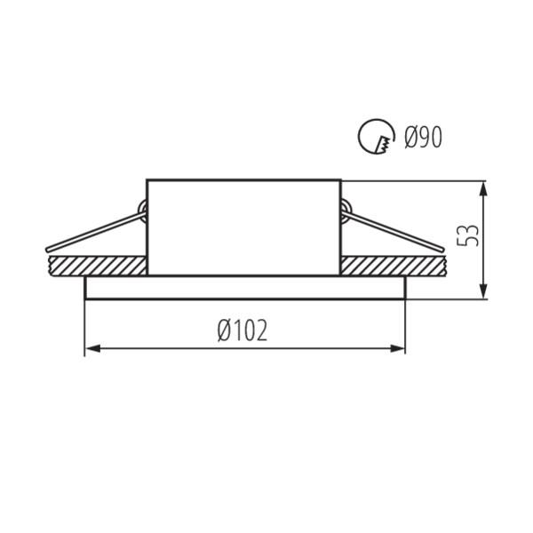 Точечный светильник Kanlux IMINES DSO-W 29031 Точечный светильник Kanlux IMINES DSO-W 29031