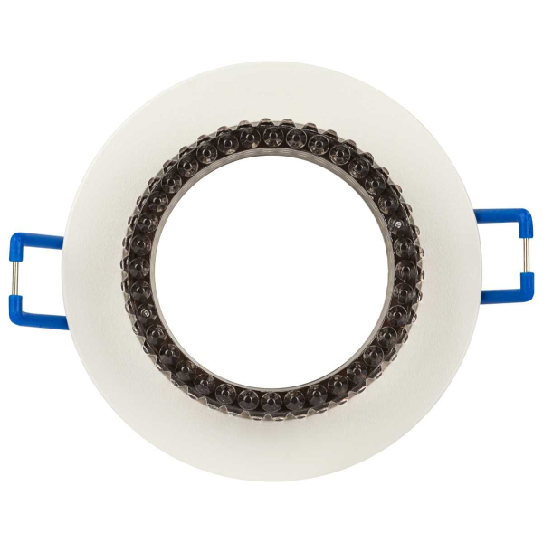 Светильник встраиваемый декоративный ЭРА DK109 WH/GR под лампу MR16 GU5.3 белый/серый Б0058414